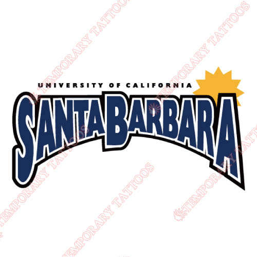 UCSB Gauchos Customize Temporary Tattoos Stickers NO.6674